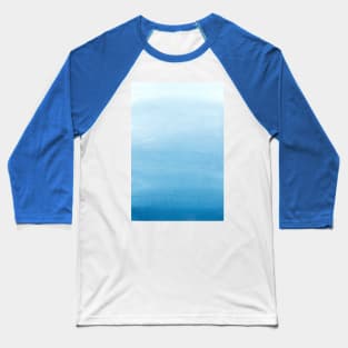 Blue gradient watercolor Baseball T-Shirt